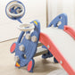 GOMINIMO Kids Slide with Basketball Hoop (Blue Rocket) GO-KS-102-TF