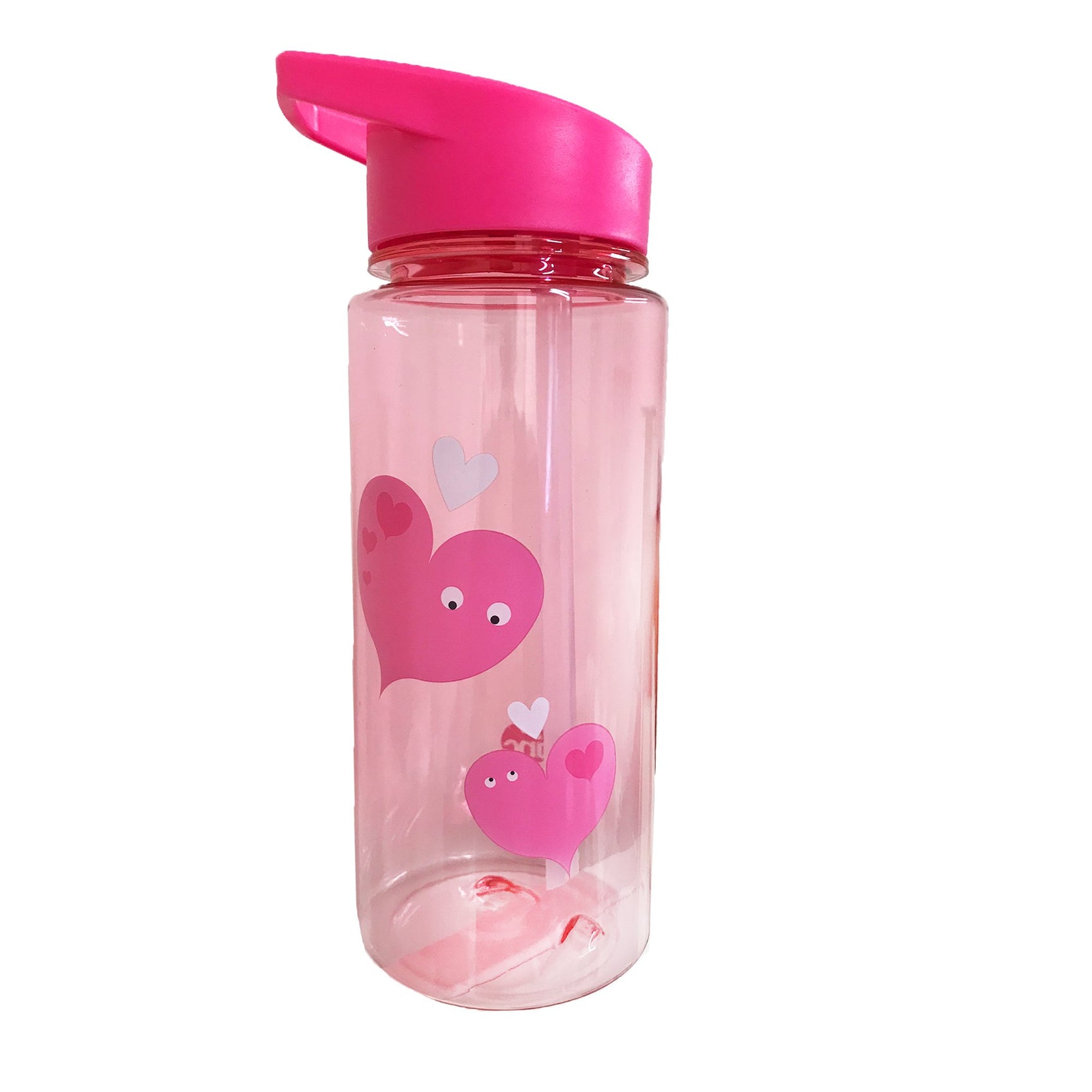 Tinc Pink Flip Straw Water Bottle