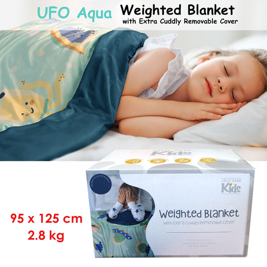 Jelly Bean Kids UFO Aqua Kids Weighted Blanket 2.8kg